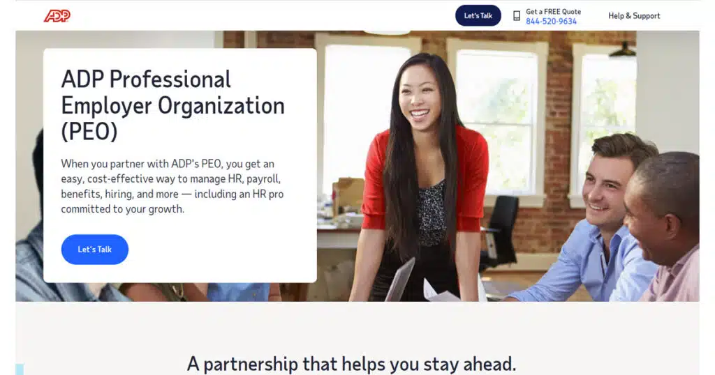 ADP peo services