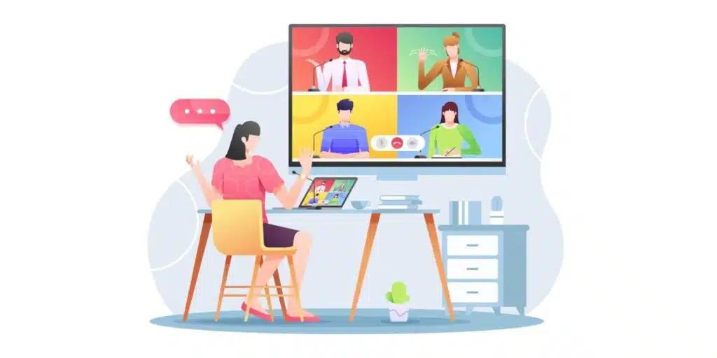 team of independent contractors working remotely