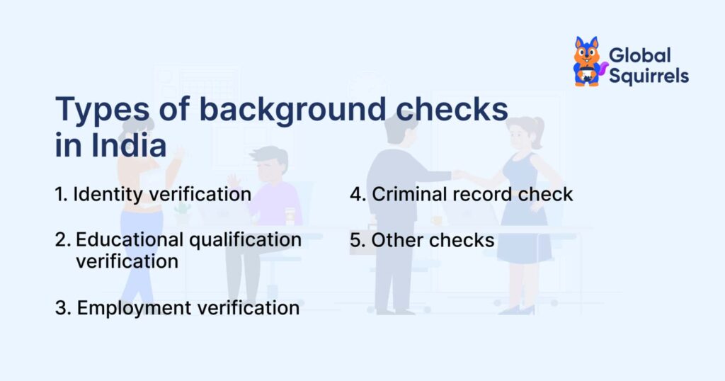 Types of background checks in India