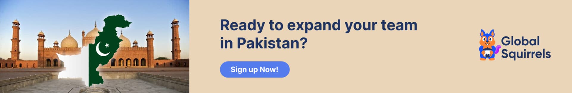 Hire Employees in Pakistan by signup with Global Squirrels