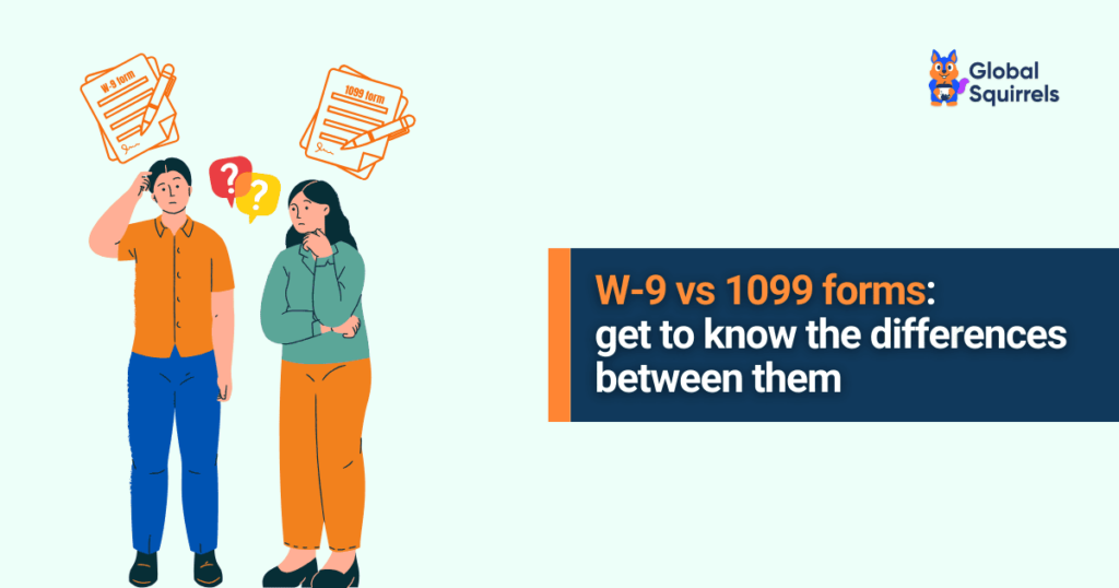 W-9 vs 1099 forms
