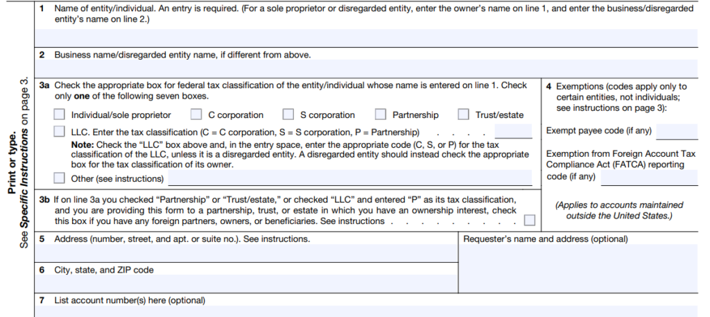 What is a W-9 form?