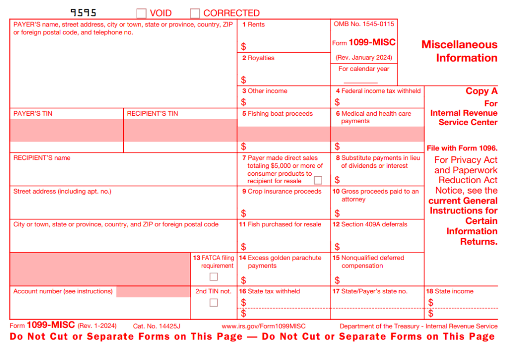 What is the 1099 form?