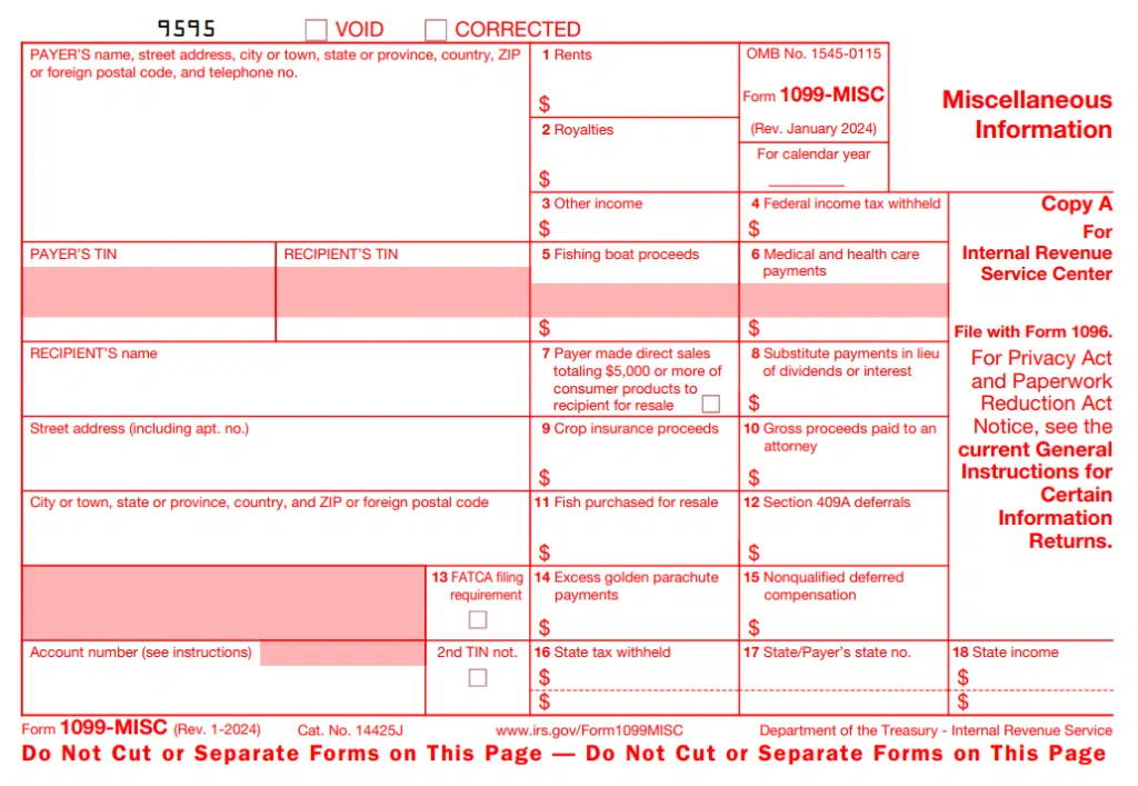 What is the 1099 form?