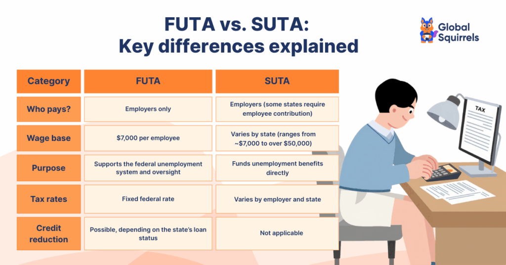 FUTA vs. SUTA: Key differences explained