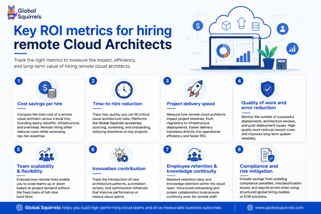 Key ROI Metrics for Hiring Remote Cloud Architects